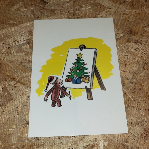 VINTAGE Lot of 13 COURIOUS GEORGE Monkey Christmas Cards - Picture 2 of 4